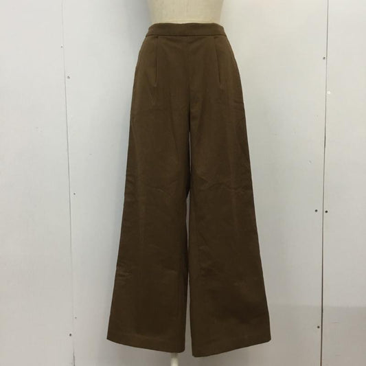 アズールバイマウジー AZUL BY MOUSSY ボトムス ボトムス 250CSA31-311 Warmタックワイドパンツ M 無地 茶 / ブラウン /  レディース USED 古着 中古 10068488
