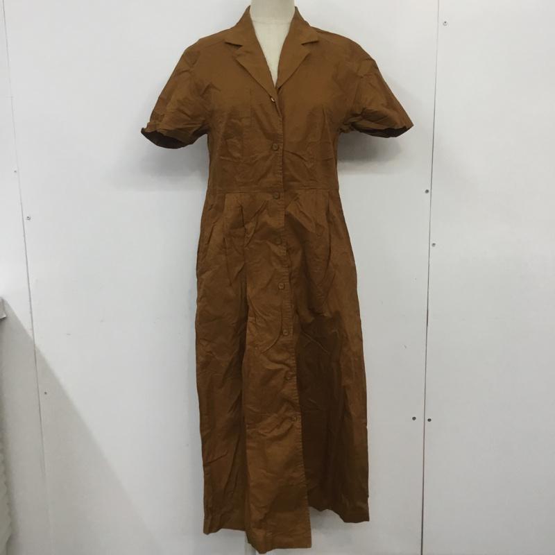 スライ SLY ワンピース ロングスカート 030CSH33-7980 オープンカラーOP 1 無地 キャメル / キャメル /  レディース USED 古着 中古 10068495