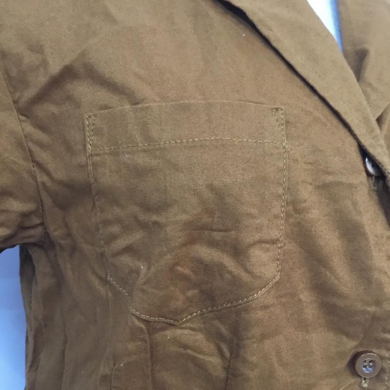スライ SLY ワンピース ロングスカート 030CSH33-7980 オープンカラーOP 1 無地 キャメル / キャメル /  レディース USED 古着 中古 10068495