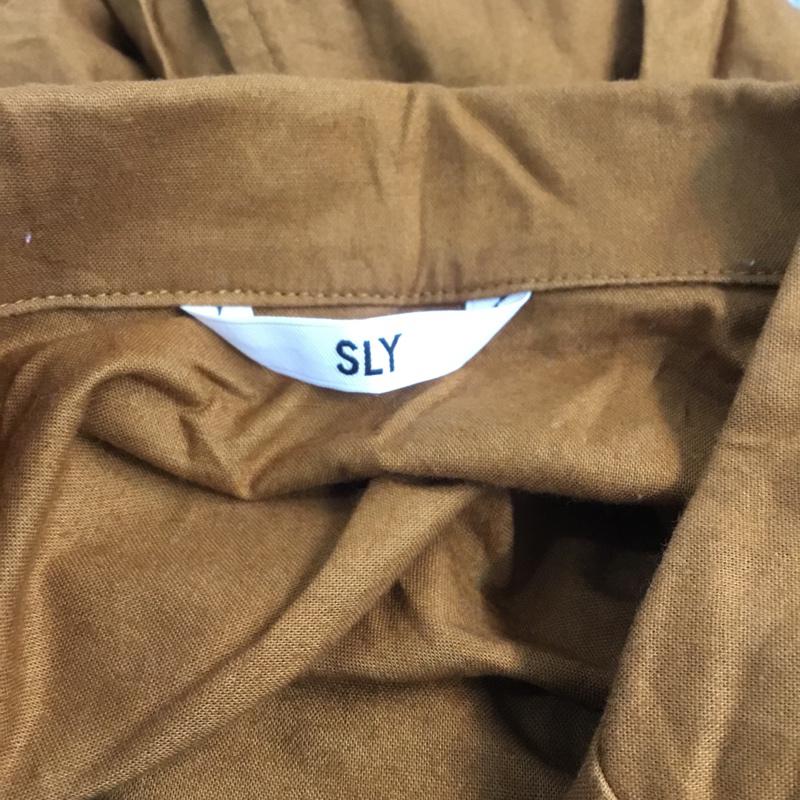 スライ SLY ワンピース ロングスカート 030CSH33-7980 オープンカラーOP 1 無地 キャメル / キャメル /  レディース USED 古着 中古 10068495