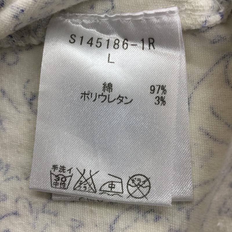 スタディオクリップ studio CLIP スカート ひざ丈スカート L  白 / ホワイト / X 青 / ブルー /  レディース USED 古着 中古 10068517