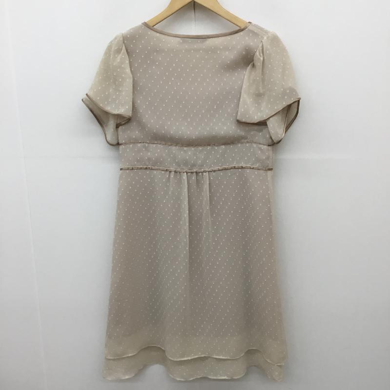 ナチュラルクチュール natural couture ワンピース ひざ丈スカート ドット ベージュ / ベージュ /  レディース USED 古着 中古 10068521