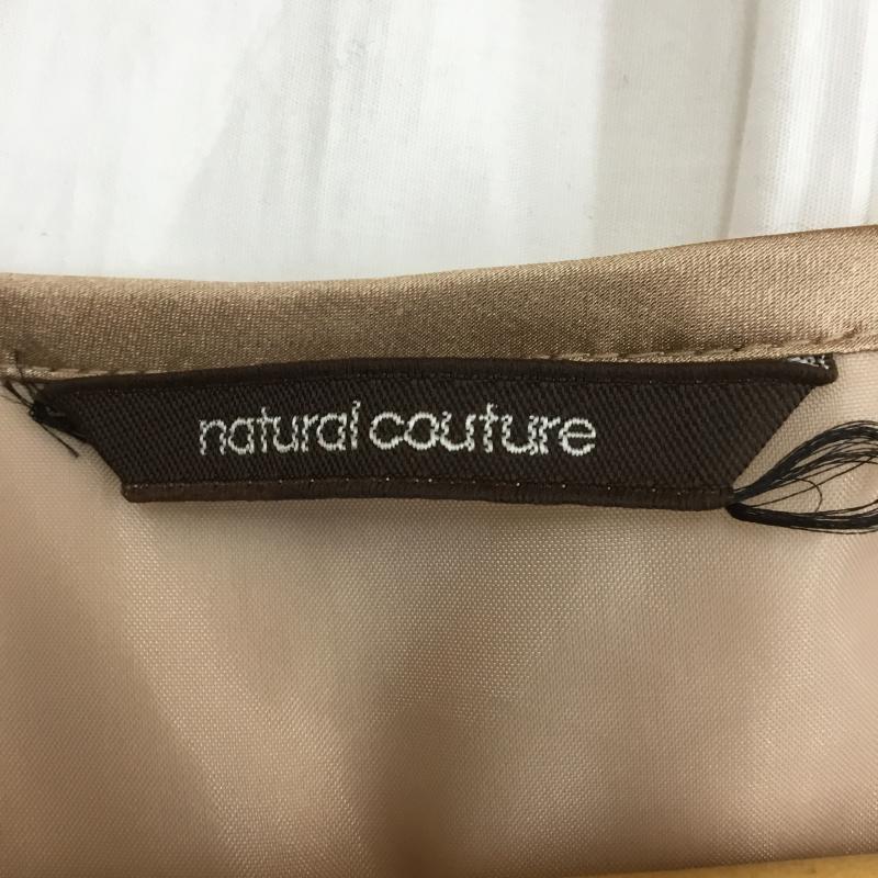 ナチュラルクチュール natural couture ワンピース ひざ丈スカート ドット ベージュ / ベージュ /  レディース USED 古着 中古 10068521