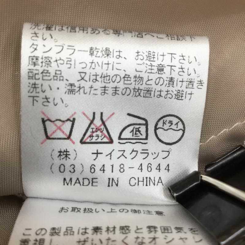 ナチュラルクチュール natural couture ワンピース ひざ丈スカート ドット ベージュ / ベージュ /  レディース USED 古着 中古 10068521