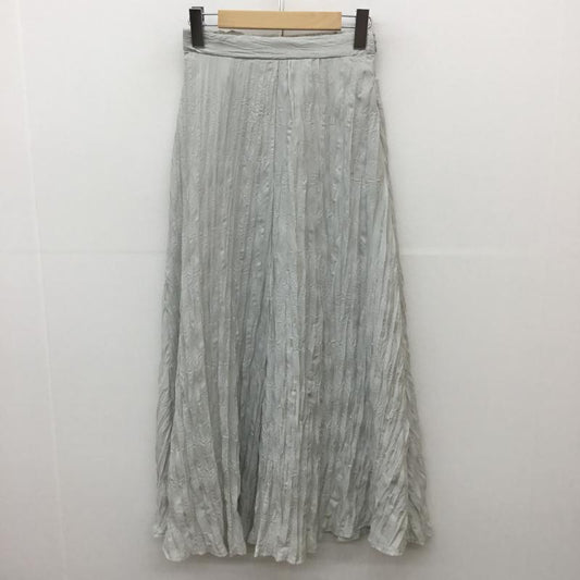 ケービーエフ KBF スカート ロングスカート 無地 薄緑 / ライトグリーン /  レディース USED 古着 中古 10068544