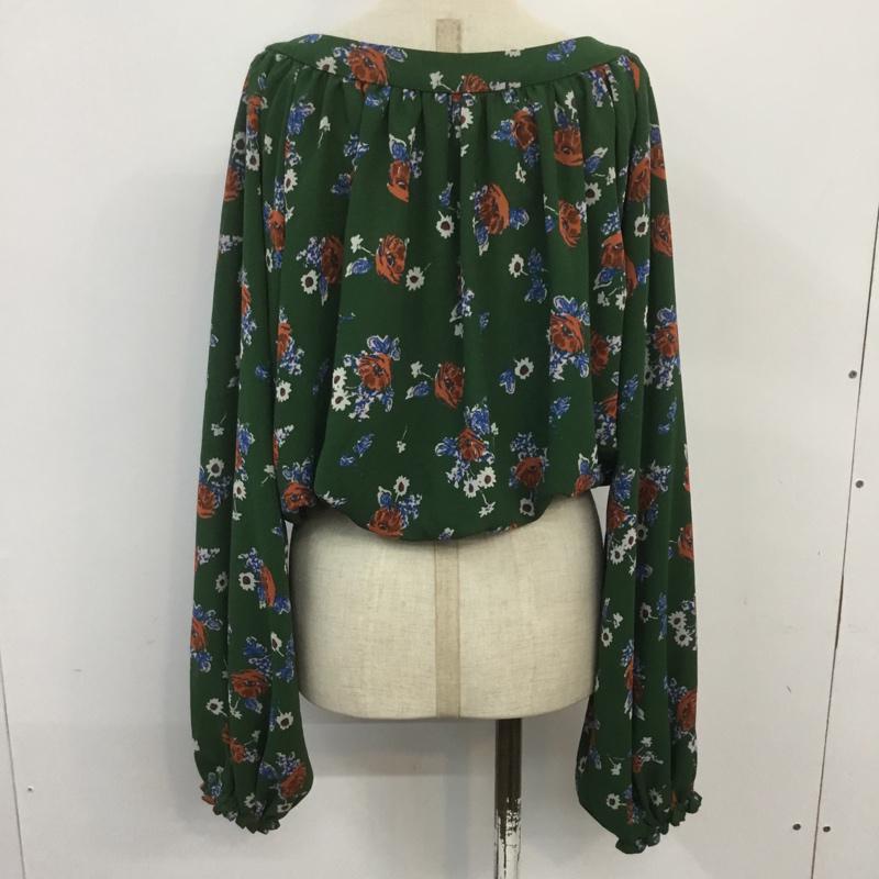 スライ SLY カットソー 長袖 030AS830-0890 FLORAL TOPS 3 総柄 緑 / グリーン /  レディース USED 古着 中古 10068680