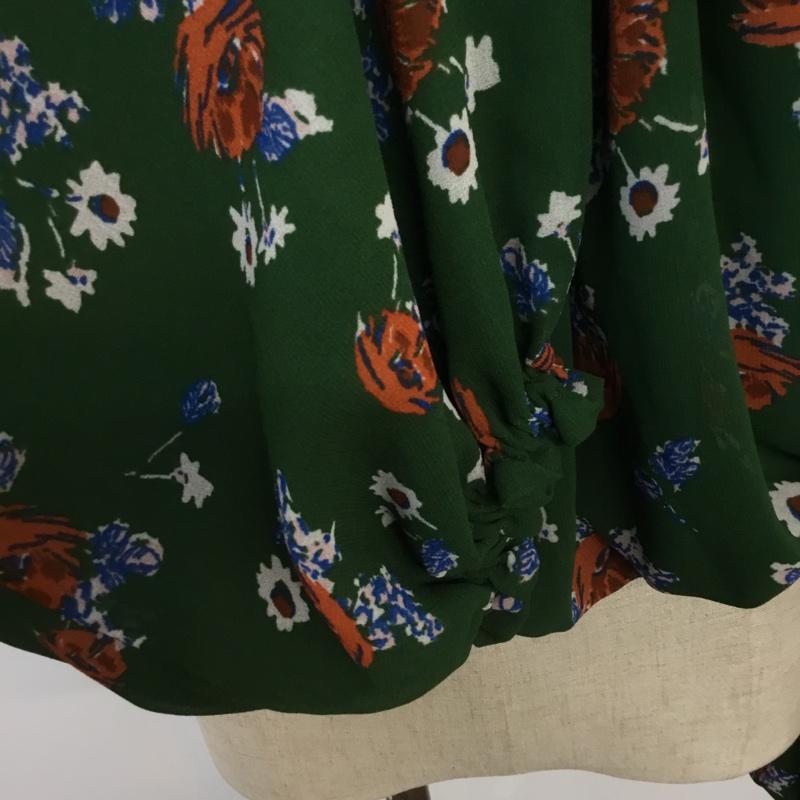 スライ SLY カットソー 長袖 030AS830-0890 FLORAL TOPS 3 総柄 緑 / グリーン /  レディース USED 古着 中古 10068680