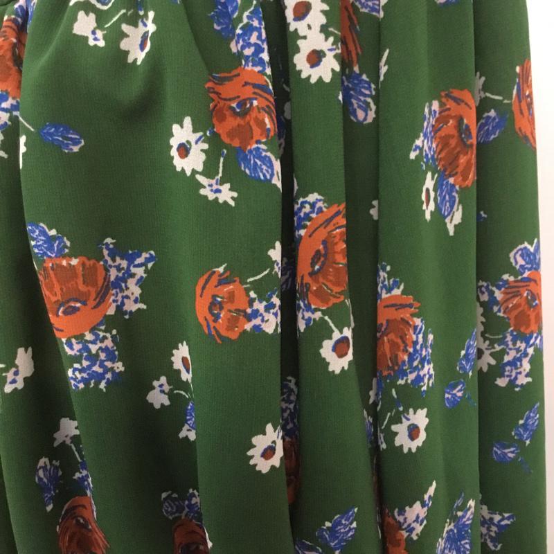 スライ SLY カットソー 長袖 030AS830-0890 FLORAL TOPS 3 総柄 緑 / グリーン /  レディース USED 古着 中古 10068680