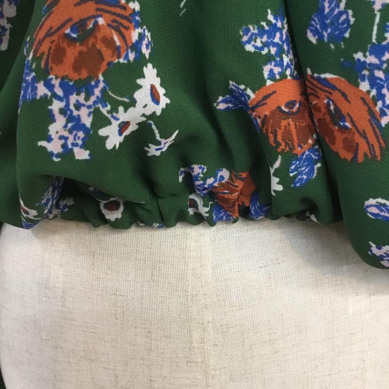 スライ SLY カットソー 長袖 030AS830-0890 FLORAL TOPS 3 総柄 緑 / グリーン /  レディース USED 古着 中古 10068680