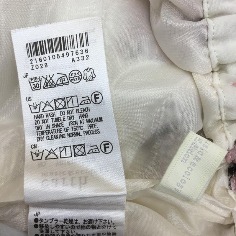 アースミュージックアンドエコロジー earth music&ecology スカート ひざ丈スカート FREE 花柄 白 / ホワイト /  レディース USED 古着 中古 10068728