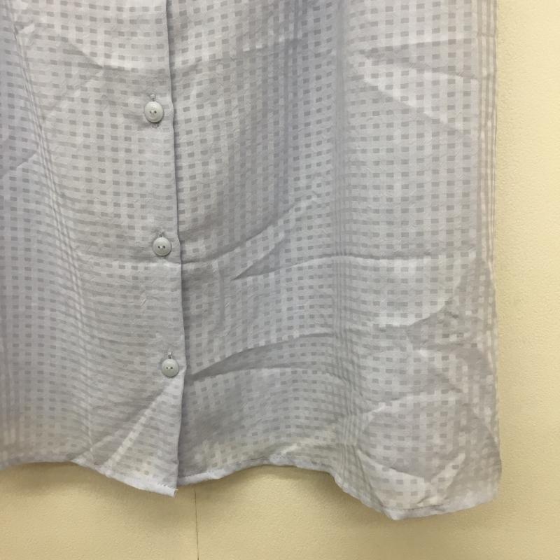 アースミュージックアンドエコロジー earth music&ecology カットソー 半袖 タグ付き S チェック 水色 / ライトブルー /  レディース USED 古着 中古 10068750