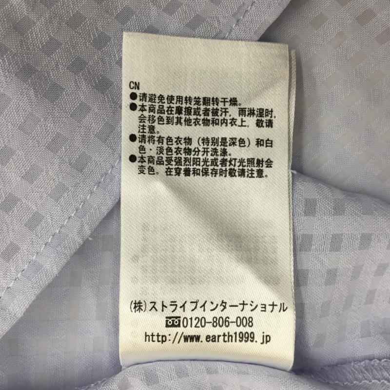 アースミュージックアンドエコロジー earth music&ecology カットソー 半袖 タグ付き S チェック 水色 / ライトブルー /  レディース USED 古着 中古 10068750