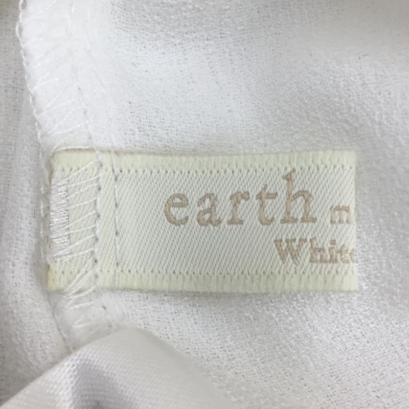 アースミュージックアンドエコロジー earth music&ecology カットソー 半袖 FREE レース柄 白 / ホワイト /  レディース USED 古着 中古 10068764