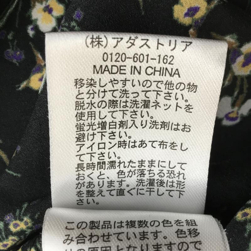 スタディオクリップ studio CLIP カットソー 長袖 M 花柄 黒 / ブラック /  レディース USED 古着 中古 10068780
