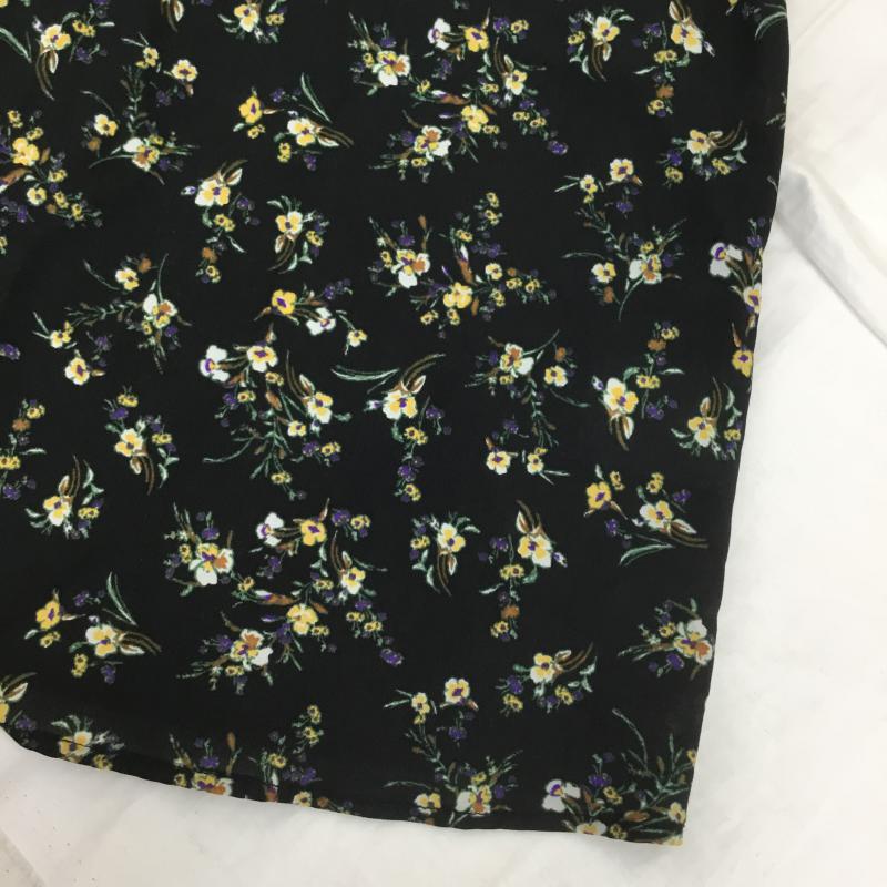 スタディオクリップ studio CLIP カットソー 長袖 M 花柄 黒 / ブラック /  レディース USED 古着 中古 10068780