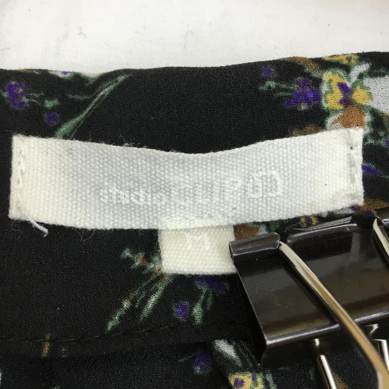 スタディオクリップ studio CLIP カットソー 長袖 M 花柄 黒 / ブラック /  レディース USED 古着 中古 10068780