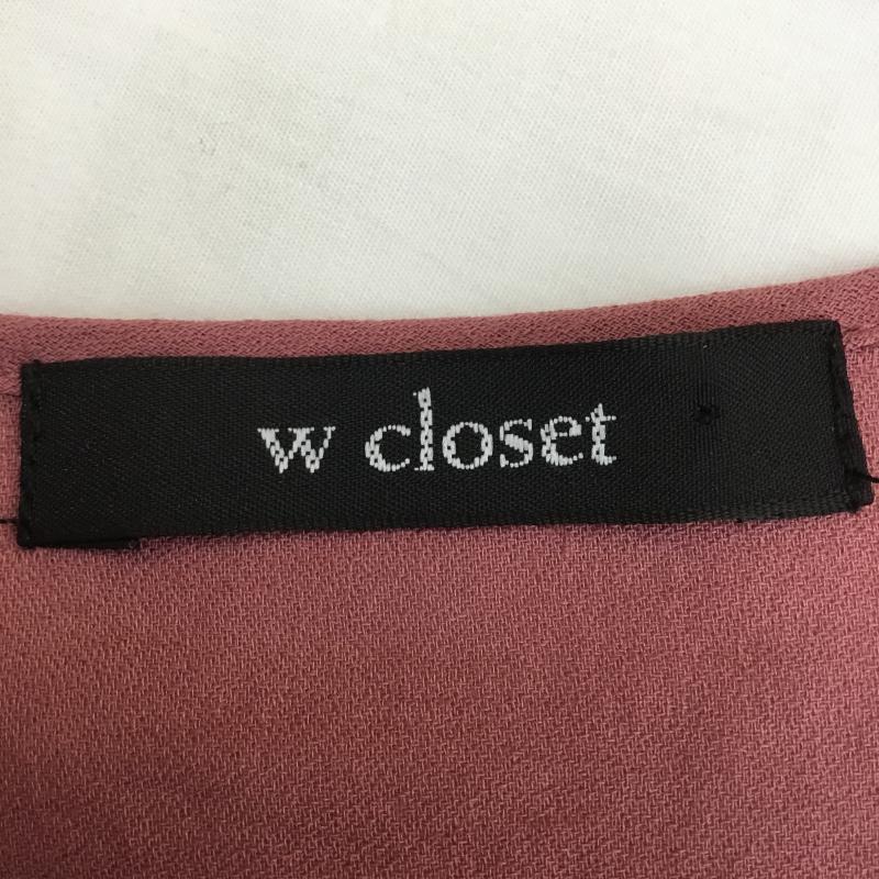 ダブルクローゼット w closet カットソー 半袖 FREE  桃 / ピンク /  レディース USED 古着 中古 10068792