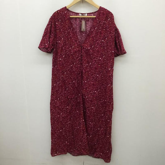 ニコアンド niko and... カーディガン 半袖 タグ付き FREE 花柄 桃 / ピンク /  レディース USED 古着 中古 10068799