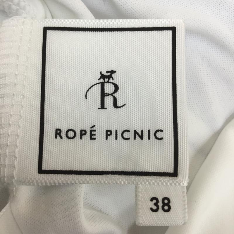 ロペピクニック ROPE' PICNIC スカート ひざ丈スカート 38 ストライプ 白 / ホワイト / X 水色 / ライトブルー /  レディース USED 古着 中古 10068816