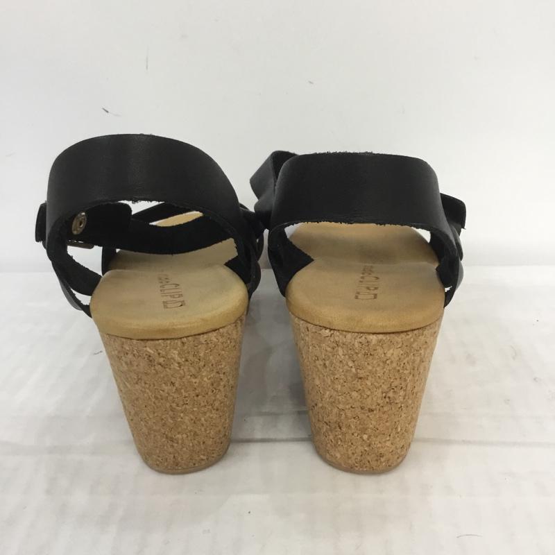 スタディオクリップ studio CLIP サンダル サンダル 無地 黒 / ブラック / X 茶 / ブラウン /  レディース USED 古着 中古 10068850