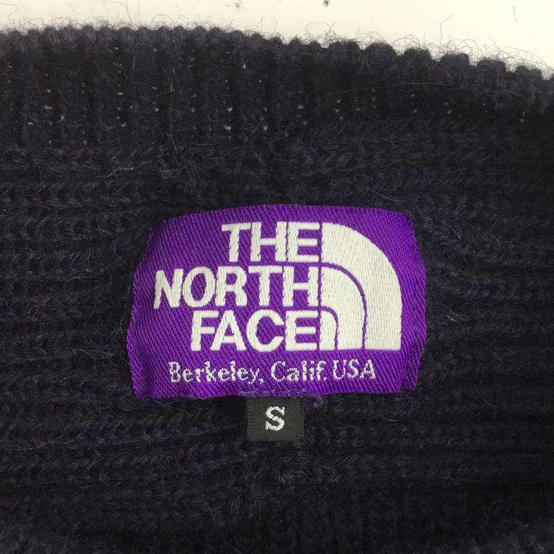 ザ ノースフェイス パープルレーベル THE NORTH FACE PURPLE LABEL ニット、セーター 長袖 NT6456N ローゲージ クルーネック S 無地 紺 / ネイビー /  メンズ USED 古着 中古 10068943