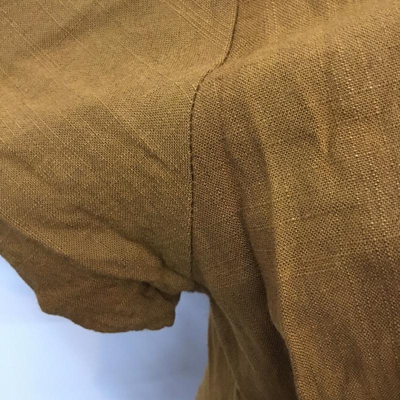 ザラ ZARA ワンピース ひざ丈スカート S 無地 茶 / ブラウン /  レディース USED 古着 中古 10068991