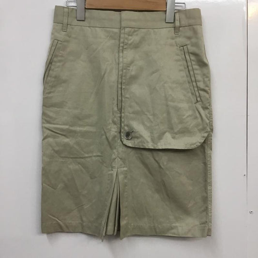 フラボア FRAPBOIS スカート ひざ丈スカート 0 無地 ベージュ / ベージュ /  レディース USED 古着 中古 10069003