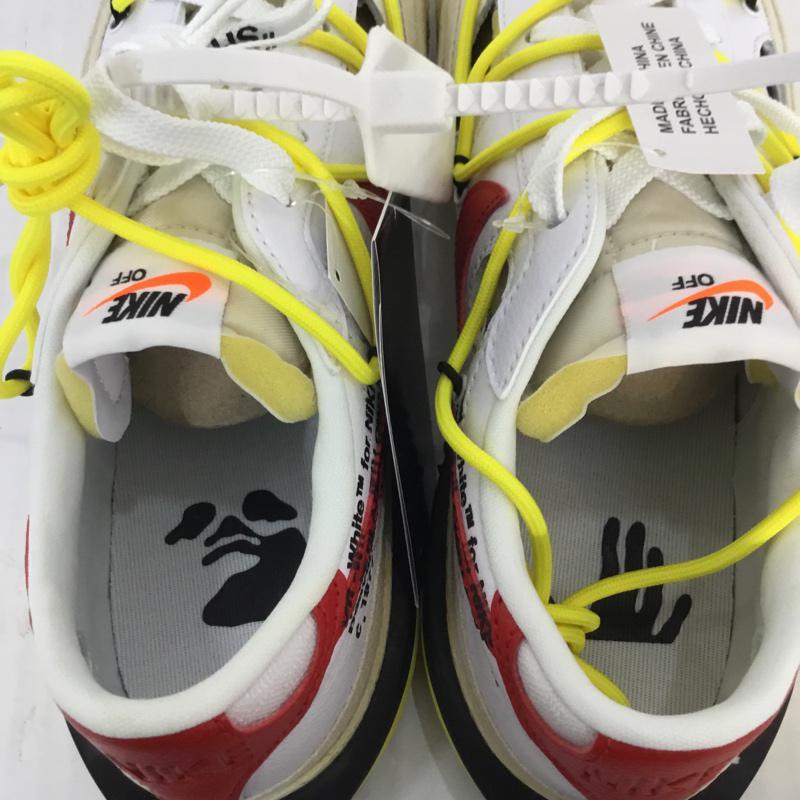 ナイキ NIKE スニーカー スニーカー DH7863 100 BLAZER LOW x Off-White ブレーザー 27.5cm 箱有 27.5cm ロゴ、文字 白 / ホワイト / X 赤 / レッド / X 黒 / ブラック / X 黄 / イエロー /  メンズ USED 古着 中古 10069027