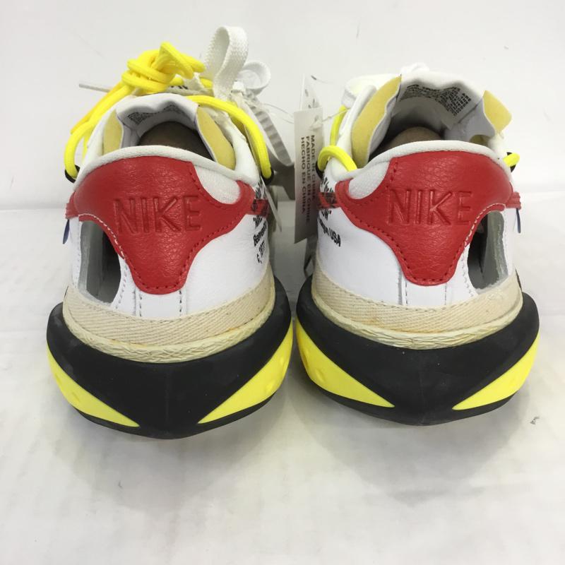 ナイキ NIKE スニーカー スニーカー DH7863 100 BLAZER LOW x Off-White ブレーザー 27.5cm 箱有 27.5cm ロゴ、文字 白 / ホワイト / X 赤 / レッド / X 黒 / ブラック / X 黄 / イエロー /  メンズ USED 古着 中古 10069027
