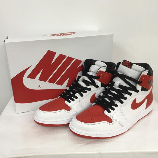 ナイキ NIKE スニーカー スニーカー 555088-161 AIR JORDAN 1 RETRO HIGH OG 30cm 箱有 30.0cm ロゴ、文字 白 / ホワイト / X 赤 / レッド / X 黒 / ブラック /  メンズ USED 古着 中古 10069098