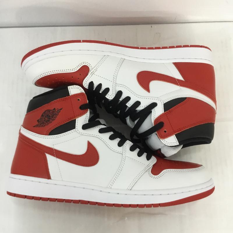 ナイキ NIKE スニーカー スニーカー 555088-161 AIR JORDAN 1 RETRO HIGH OG 30cm 箱有 30.0cm ロゴ、文字 白 / ホワイト / X 赤 / レッド / X 黒 / ブラック /  メンズ USED 古着 中古 10069098