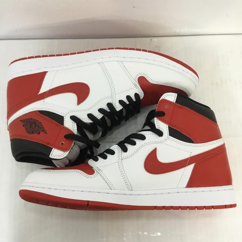 ナイキ NIKE スニーカー スニーカー 555088-161 AIR JORDAN 1 RETRO HIGH OG 30cm 箱有 30.0cm ロゴ、文字 白 / ホワイト / X 赤 / レッド / X 黒 / ブラック /  メンズ USED 古着 中古 10069098