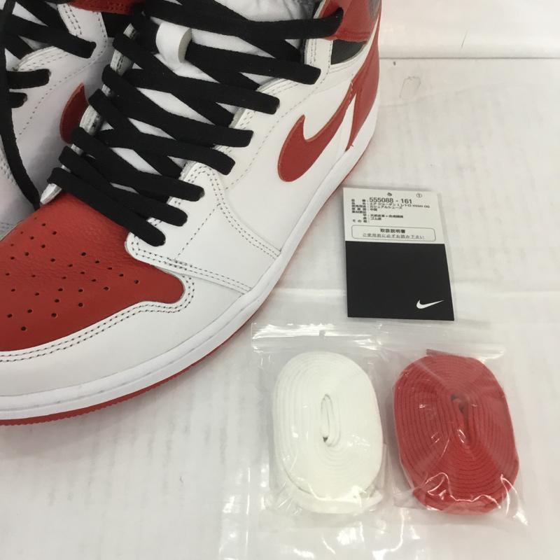 ナイキ NIKE スニーカー スニーカー 555088-161 AIR JORDAN 1 RETRO HIGH OG 30cm 箱有 30.0cm ロゴ、文字 白 / ホワイト / X 赤 / レッド / X 黒 / ブラック /  メンズ USED 古着 中古 10069098