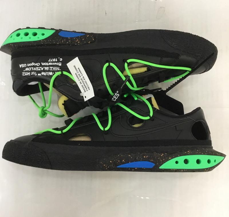 ナイキ NIKE スニーカー スニーカー DH7863-001 BLAZER LOW 77 x Off White 30cm 箱有 30.0cm ロゴ、文字 黒 / ブラック / X 緑 / グリーン / X 青 / ブルー /  メンズ USED 古着 中古 10069223