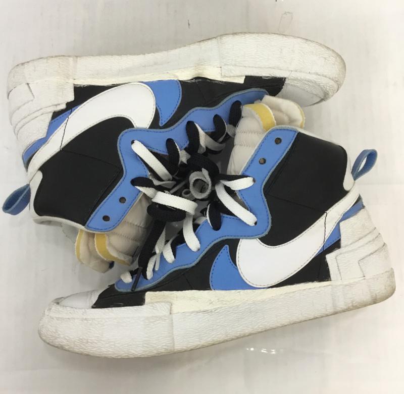 ナイキ NIKE スニーカー スニーカー BV0072-001 BLAZER MID SACAI 27cm 箱有 27.0cm ロゴ、文字 白 / ホワイト / X 黒 / ブラック / X 水色 / ライトブルー /  メンズ USED 古着 中古 10069225