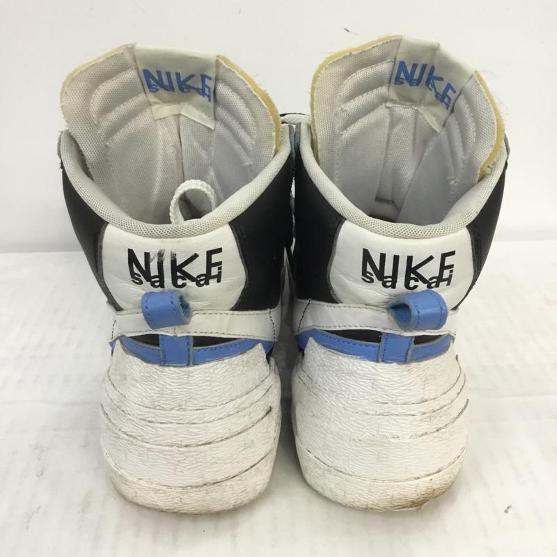 ナイキ NIKE スニーカー スニーカー BV0072-001 BLAZER MID SACAI 27cm 箱有 27.0cm ロゴ、文字 白 / ホワイト / X 黒 / ブラック / X 水色 / ライトブルー /  メンズ USED 古着 中古 10069225