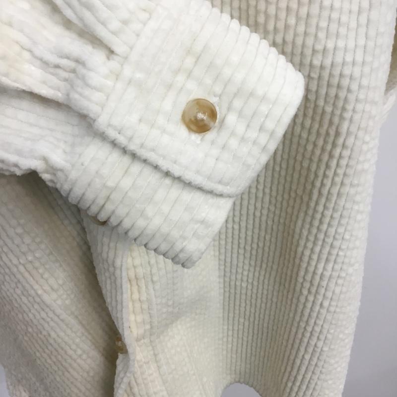 フリークスストア FREAK'S STORE シャツ、ブラウス 長袖 183-3008 ビッグシルエット コーデュロイ FREE 無地 アイボリー / アイボリー /  レディース USED 古着 中古 10069310