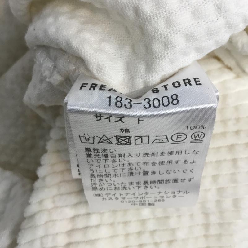 フリークスストア FREAK'S STORE シャツ、ブラウス 長袖 183-3008 ビッグシルエット コーデュロイ FREE 無地 アイボリー / アイボリー /  レディース USED 古着 中古 10069310