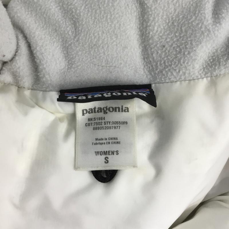 パタゴニア patagonia ジャケット、上着 ダウンジャケット 30550F9 S ロゴ、文字 白 / ホワイト /  レディース USED 古着 中古 10069313