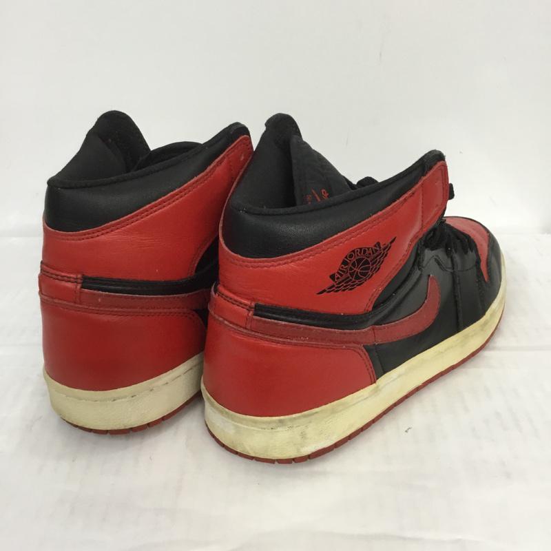 ナイキ NIKE スニーカー スニーカー 136066 061 AIR JORDAN 1 RETRO 28cm 箱有 28.0cm ワンポイント 黒 / ブラック / X 赤 / レッド /  メンズ USED 古着 中古 10069343