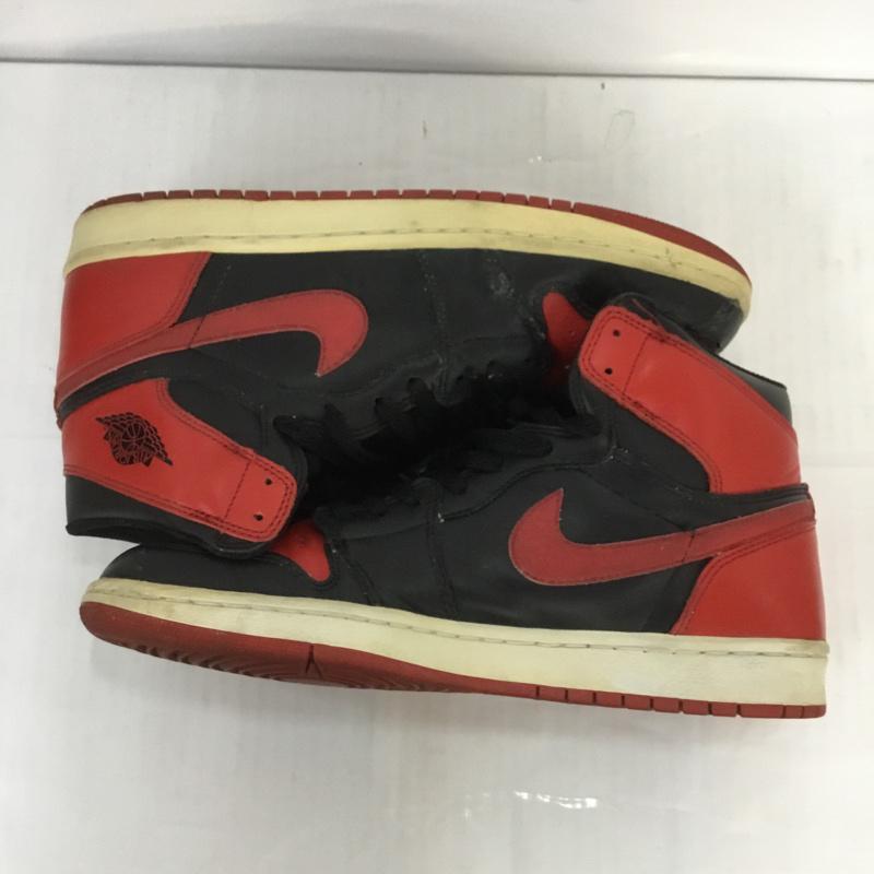 ナイキ NIKE スニーカー スニーカー 136066 061 AIR JORDAN 1 RETRO 28cm 箱有 28.0cm ワンポイント 黒 / ブラック / X 赤 / レッド /  メンズ USED 古着 中古 10069343