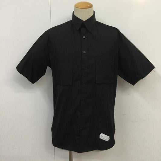 エーケーエーシックス AKA SIX シャツ、ブラウス 半袖 FRAGMENT DESIGN カットオフ S 無地 黒 / ブラック /  メンズ USED 古着 中古 10069415