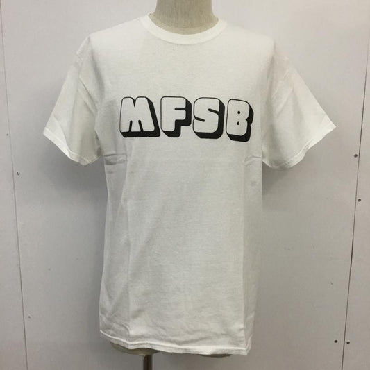 ギルダン GILDAN Tシャツ 半袖 MFSB M ロゴ、文字 白 / ホワイト /  メンズ USED 古着 中古 10069423