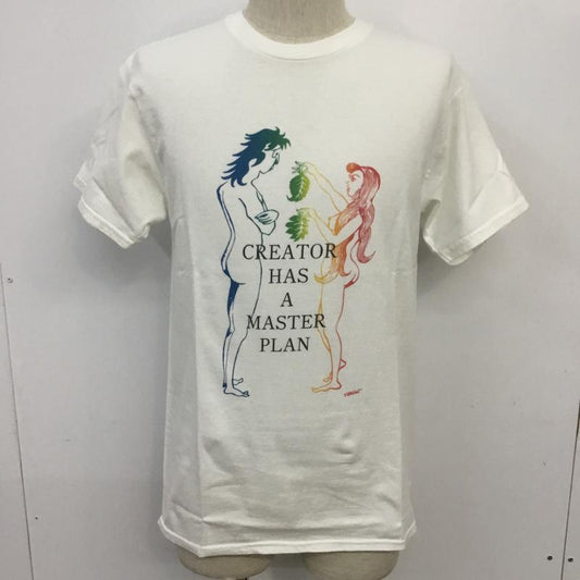 フラグメント FRAGMENT Tシャツ 半袖 MORO TADASHI ADAM & EVE 17AW M プリント 白 / ホワイト /  メンズ USED 古着 中古 10069430