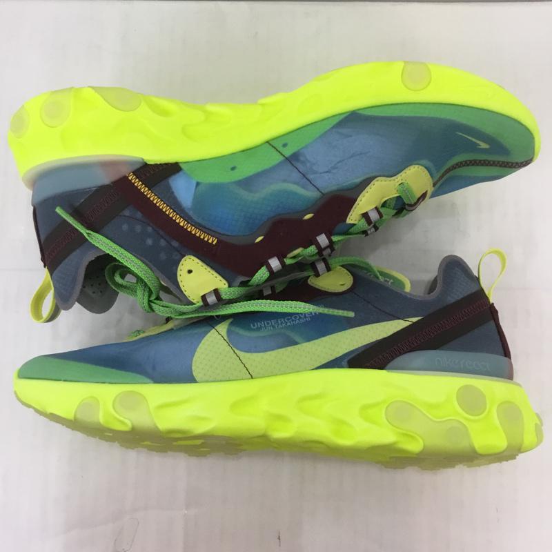 ナイキ NIKE スニーカー スニーカー BQ2718 400 REACT ELEMENT 87 UNDERCOVER 28cm 箱有 28.0cm ロゴ、文字 黄 / イエロー / X 紫 / パープル / X 水色 / ライトブルー /  メンズ USED 古着 中古 10069485