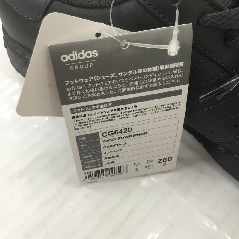 アディダス adidas スニーカー スニーカー CG6420 YEEZY POWERPHASE 26cm 箱有 26.0cm ロゴ、文字 黒 / ブラック /  メンズ USED 古着 中古 10069490