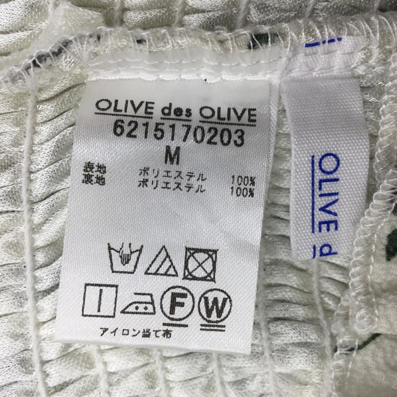 オリーブデオリーブ OLIVE des OLIVE カットソー 半袖 M 花柄 アイボリー / アイボリー /  レディース USED 古着 中古 10069511