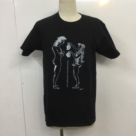フラグメント FRAGMENT Tシャツ 半袖 MT-Adam and Eve もろ・ただしの小さな小さな展覧会 M プリント 黒 / ブラック /  メンズ USED 古着 中古 10069582