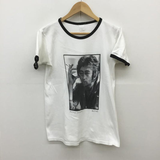 ユーズドクロージング used clothes Tシャツ 半袖 80～90s John Lennon Spud Murphy フォト ENGLAND製 白 / ホワイト /  メンズ USED 古着 中古 10069747