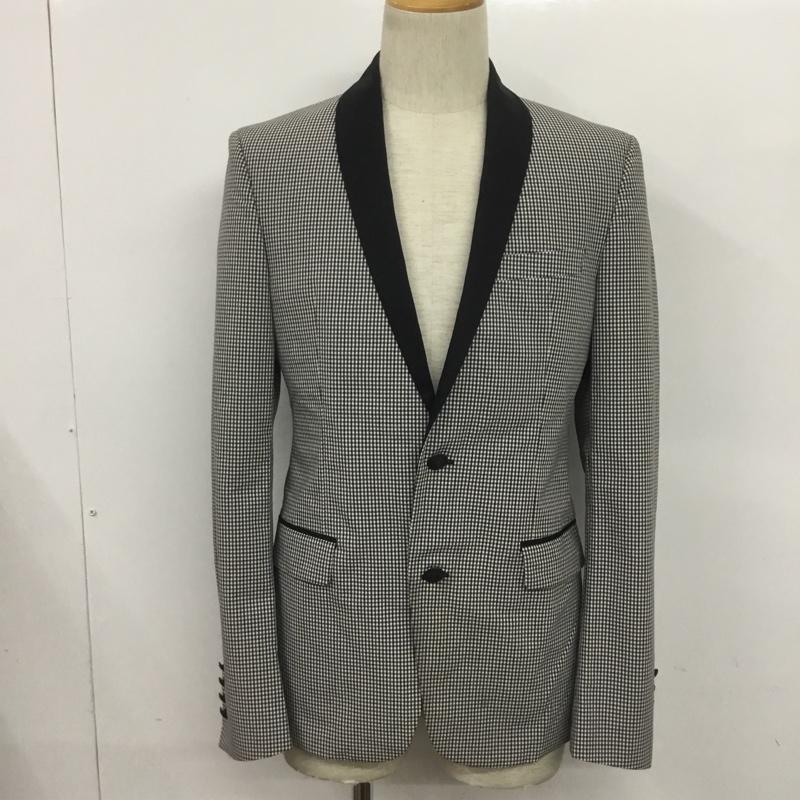 ザラメン ZARA MAN ジャケット、上着 ジャケット、ブレザー 4241 618 064 46 チェック 黒 / ブラック / X 白 / ホワイト /  メンズ USED 古着 中古 10069820